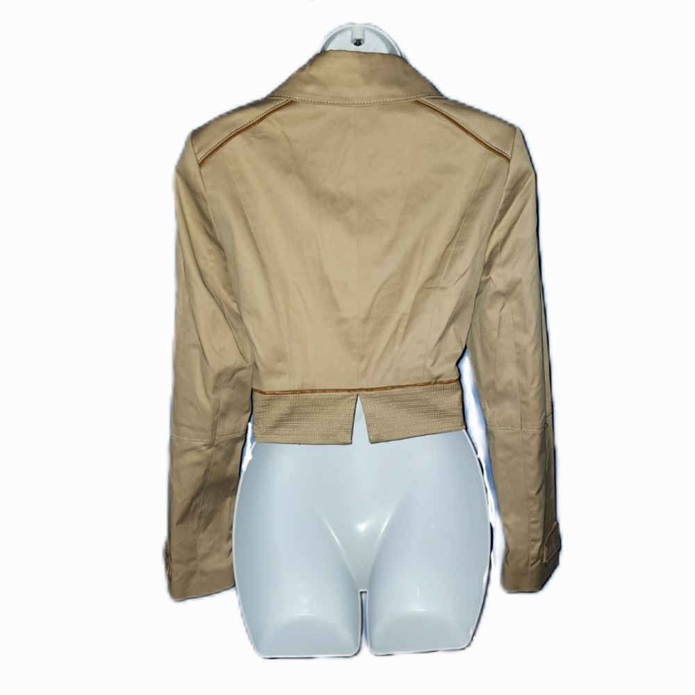 WHBM Tan Women's Full Zip Jacket - Picture 4 of 5
